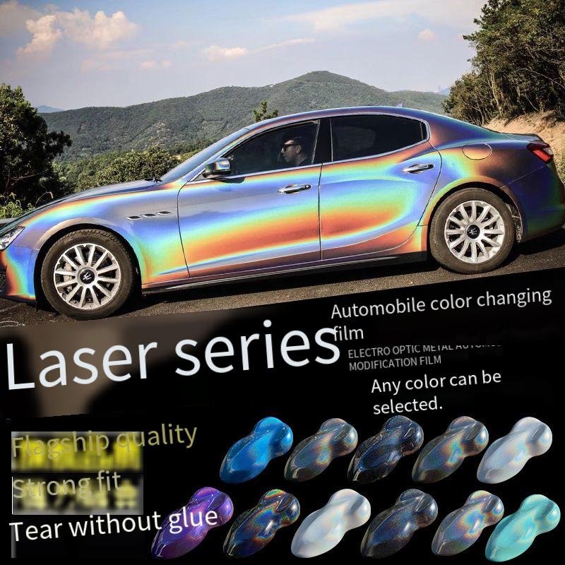 Jinxiu Gray 3D Colorful Laser Car Films Wholesale OEM Automobile Manufacturers' Product Color Ppf