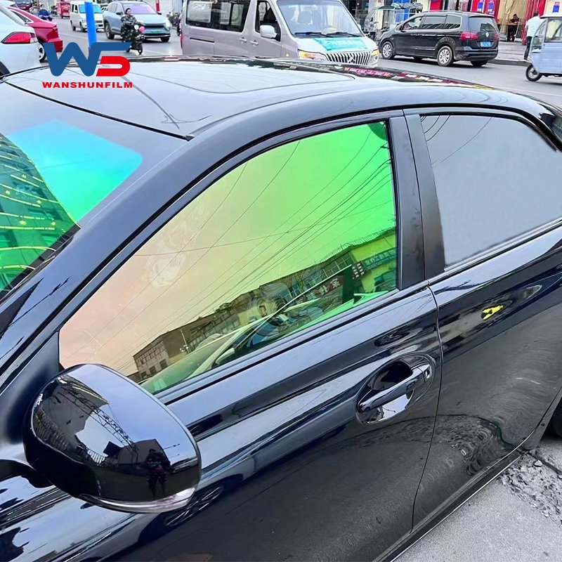 Custom Global Lowest Price PPF Source Factory 74% Golden Green Chameleon Film 2023 More Color Chameleon Window Films New Style