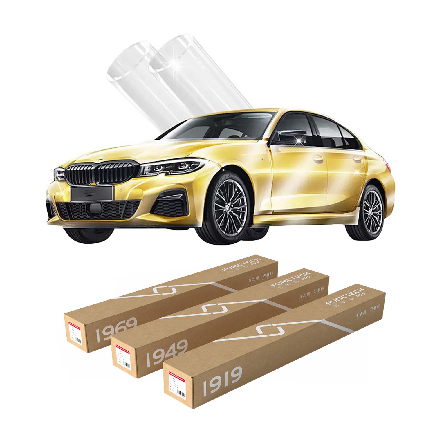 High Performance 8.5mil Car Film with No Residual Glue for BMW Porsche Tesla