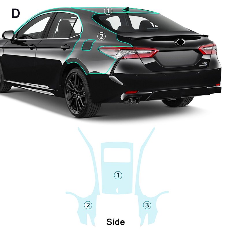 For Toyota CAMRY SE XSE 2021-2024 each part TPU PPF pre-cut car anti-scratch self-healing transparent paint protective film
