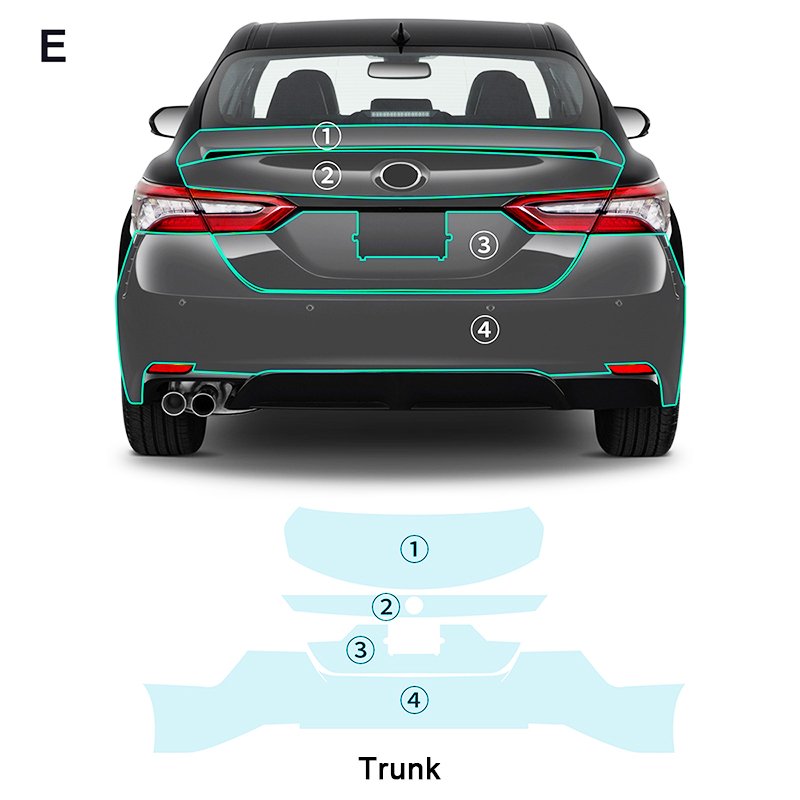For Toyota CAMRY SE XSE 2021-2024 each part TPU PPF pre-cut car anti-scratch self-healing transparent paint protective film