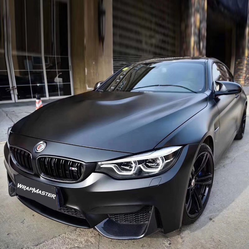 TSAUTOP 5*59ft Ceramic Top Quality Matte Black Film Car Vinyl Sticker Car Vinyl Wrap