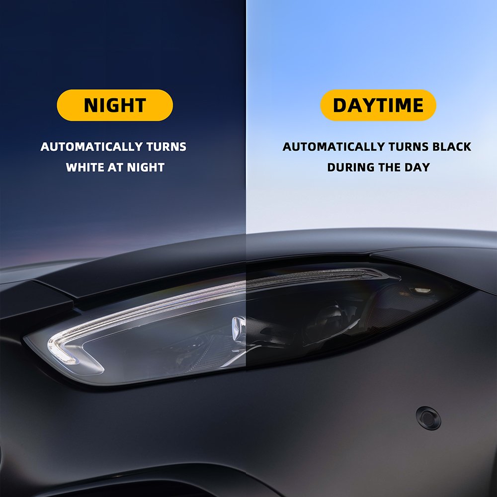 Best Price 0.3*1m Self-Healing Top TPU Coating Car Light Film UV Proof White Black Photochromic Headlight Tinting Car Films
