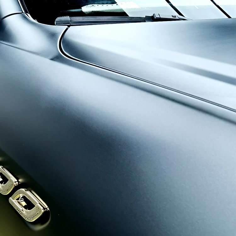 Super Matte Polar Black Car Wrap Vinyl Car Color Changing Film Car Body Sticker Wrap Vinyl Roll