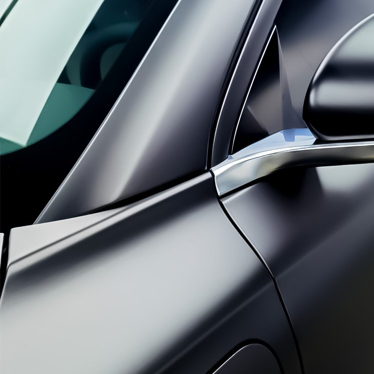 Super Matte Polar Black Car Wrap Vinyl Car Color Changing Film Car Body Sticker Wrap Vinyl Roll