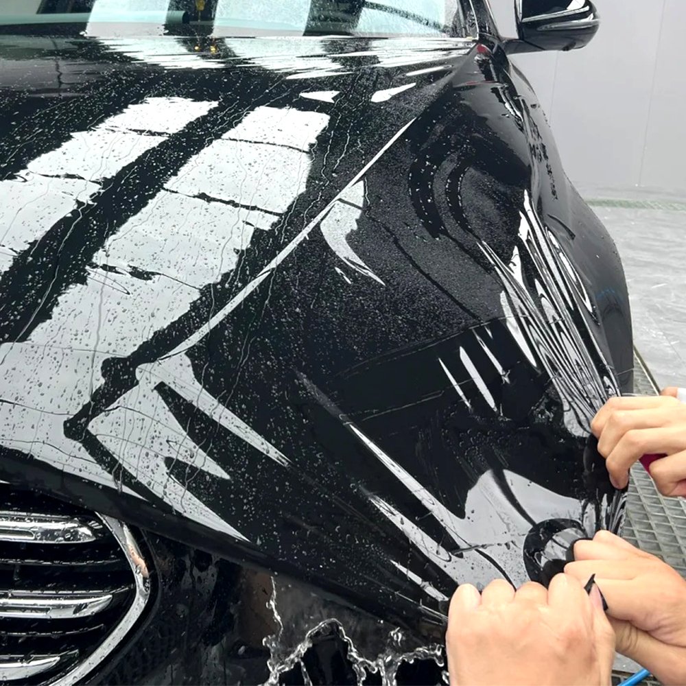 7.5mil anti-yellow anti-scratch lubrizol gross black ppf paint protection film wraps for cars