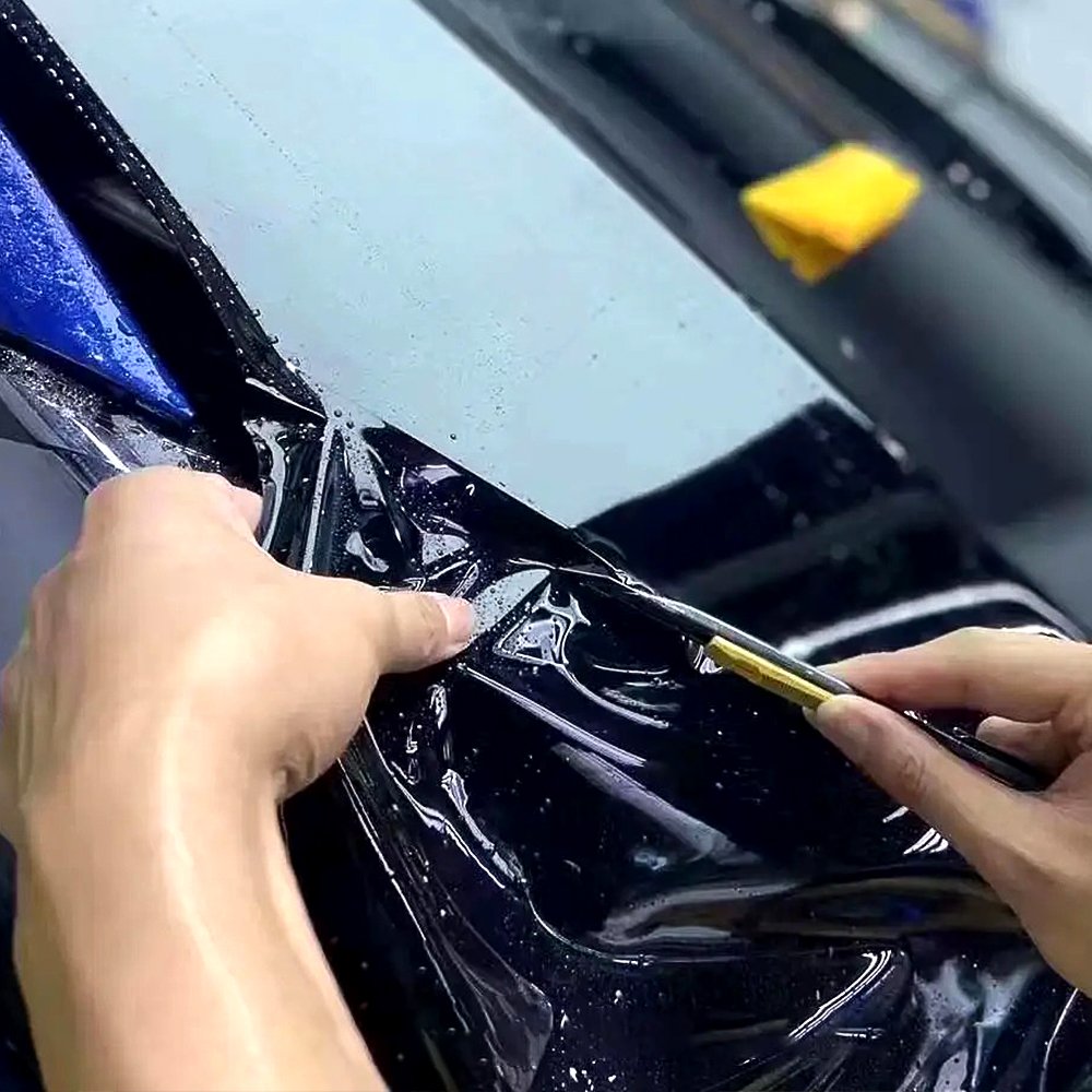 7.5mil anti-yellow anti-scratch lubrizol gross black ppf paint protection film wraps for cars