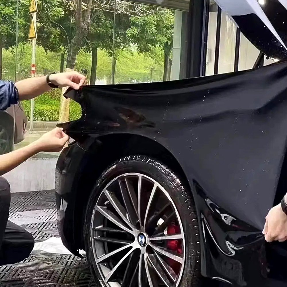 7.5mil anti-yellow anti-scratch lubrizol gross black ppf paint protection film wraps for cars