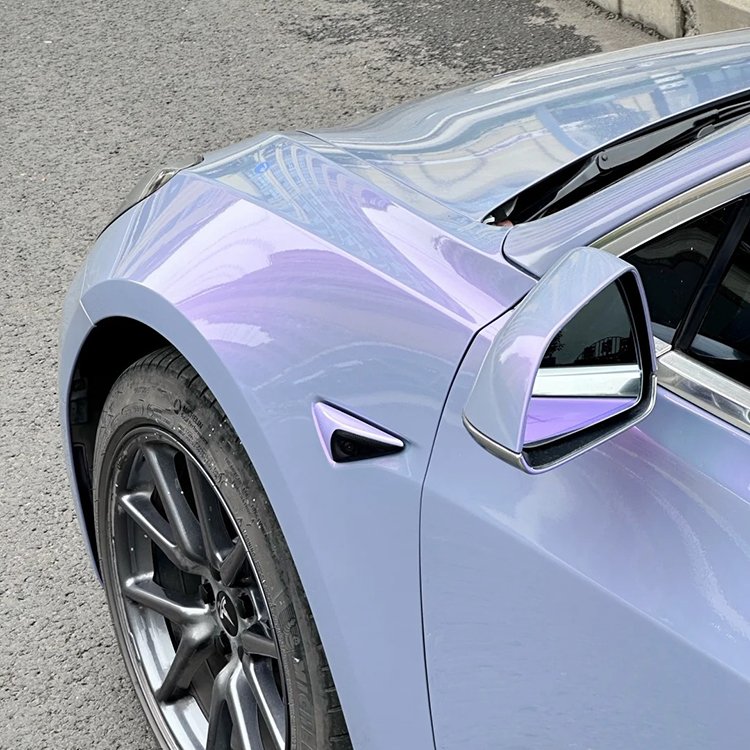 Wrap Film Car Vinyl Color Changing Air Release Self Adhesive PVC Magic Candy Two Color Candy Dream Grey Purple Body Sticker