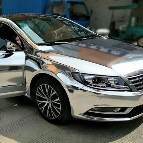 Hight Quality Stretchable Mirror Chrome Wraps Sticker Silver Chrome Car Wrap Film