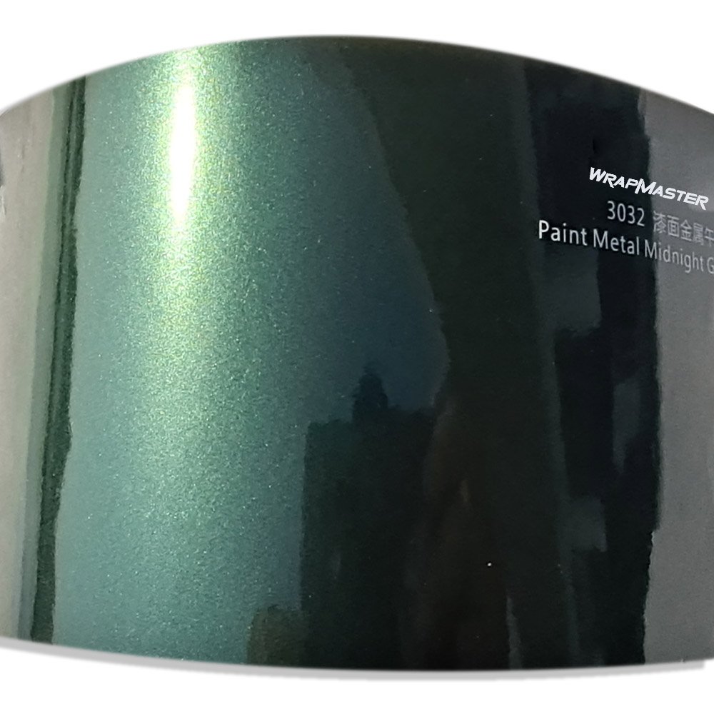 Wrapmaster 1.52*17m Paint Metal Midnight Green Car Film Auto Wrap Self Adhesive Paint Protection Color Changing Vinyl Wrap