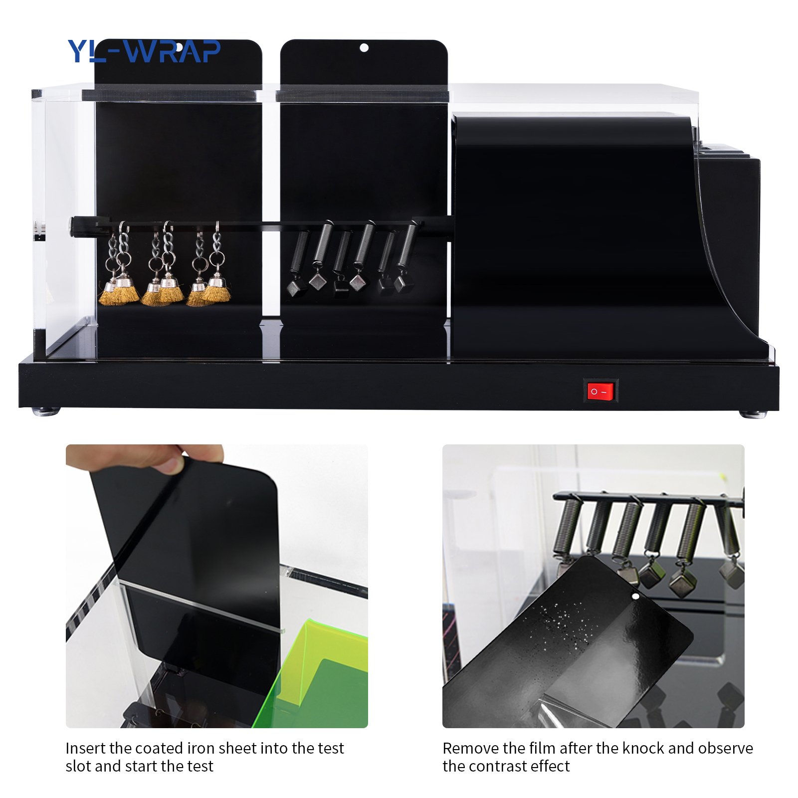 Best Quality Car Paint Protective Film Impact Tester TPU PPF display Transparent Film Testing Demo Machine