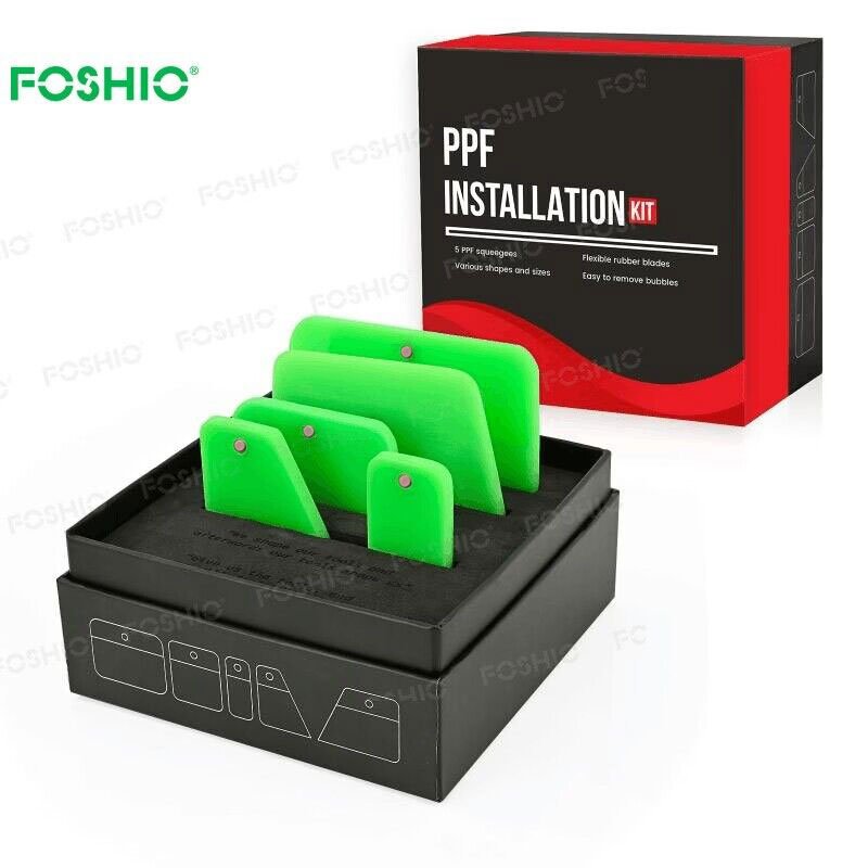 Foshio Magnetic Mini Rubber Car Window Tint Wrap Ppf Squeegee 6Pcs/Pack For Sale