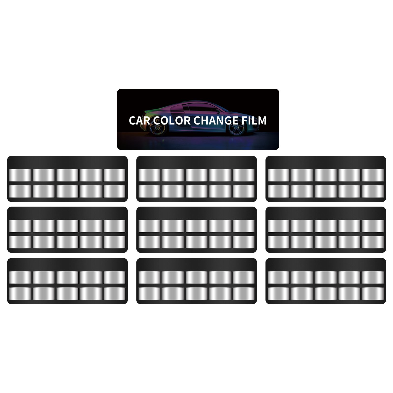 Color Display Wall Car Film Brand Image Display Wall Painting Color Film Card Display Car Tnting Tools Show Stand