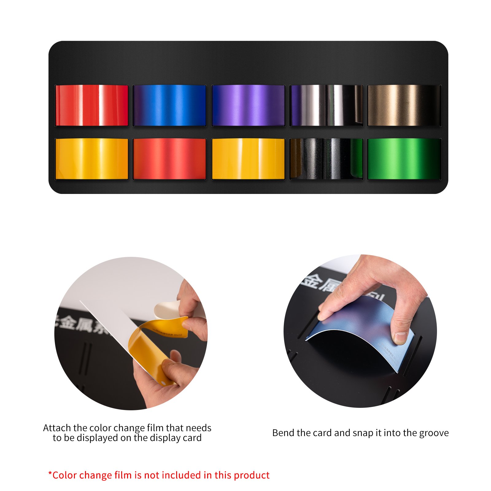 Color Display Wall Car Film Brand Image Display Wall Painting Color Film Card Display Car Tnting Tools Show Stand