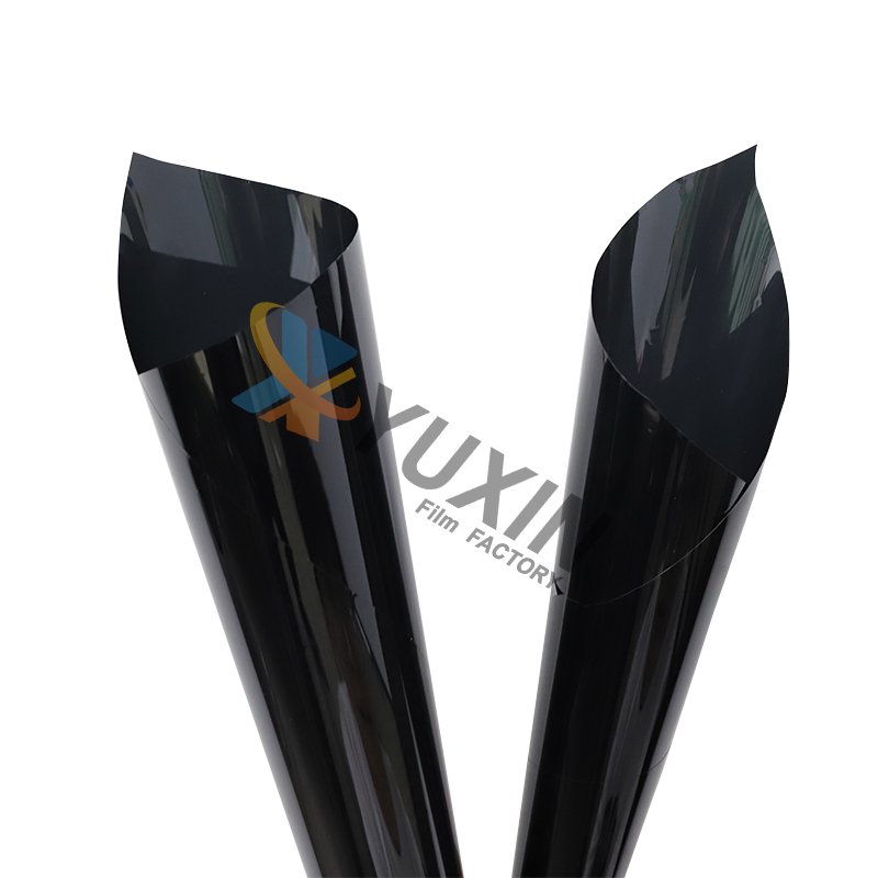 Super Black 1% VLT High Heat Insulation Nano Ceramic Car Solar Window Tint High Definition Black Side Windshield Film