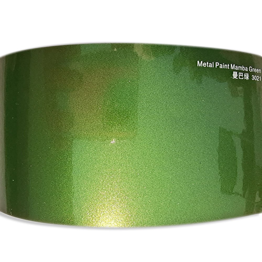 Easy Install PET Line Gloss Metallic Mamba Green Car Paint Protective Films Automobiles Vinyl Wrap Manufacturer