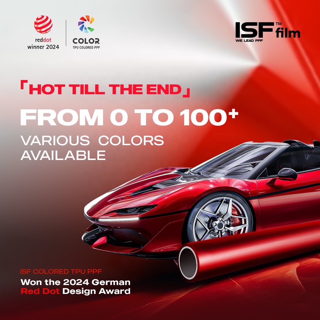 ISF Self Healing polycarbonate high gloss hydrophobic Covestro transparent tpu ppf car wrapping car potictive film