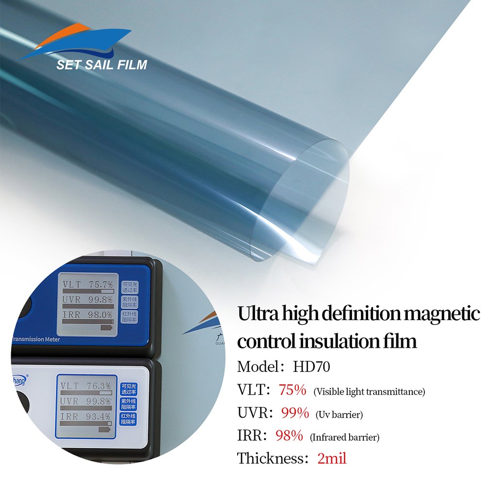 5% 10% 20% 40% 65% 75% Anti Glare Heat Rejection UV Protection Window Tint Film Car Window Film Solar Window Film