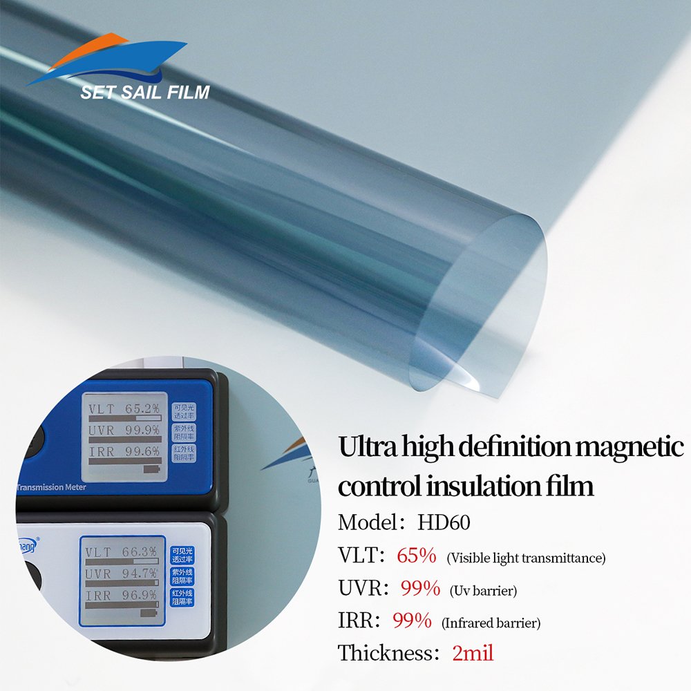 5% 10% 20% 40% 65% 75% Anti Glare Heat Rejection UV Protection Window Tint Film Car Window Film Solar Window Film