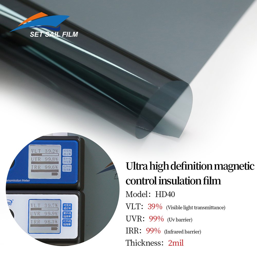5% 10% 20% 40% 65% 75% Anti Glare Heat Rejection UV Protection Window Tint Film Car Window Film Solar Window Film