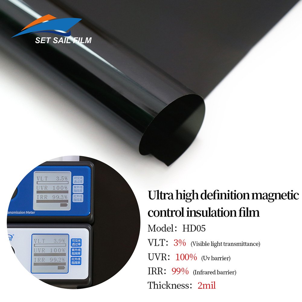 5% 10% 20% 40% 65% 75% Anti Glare Heat Rejection UV Protection Window Tint Film Car Window Film Solar Window Film