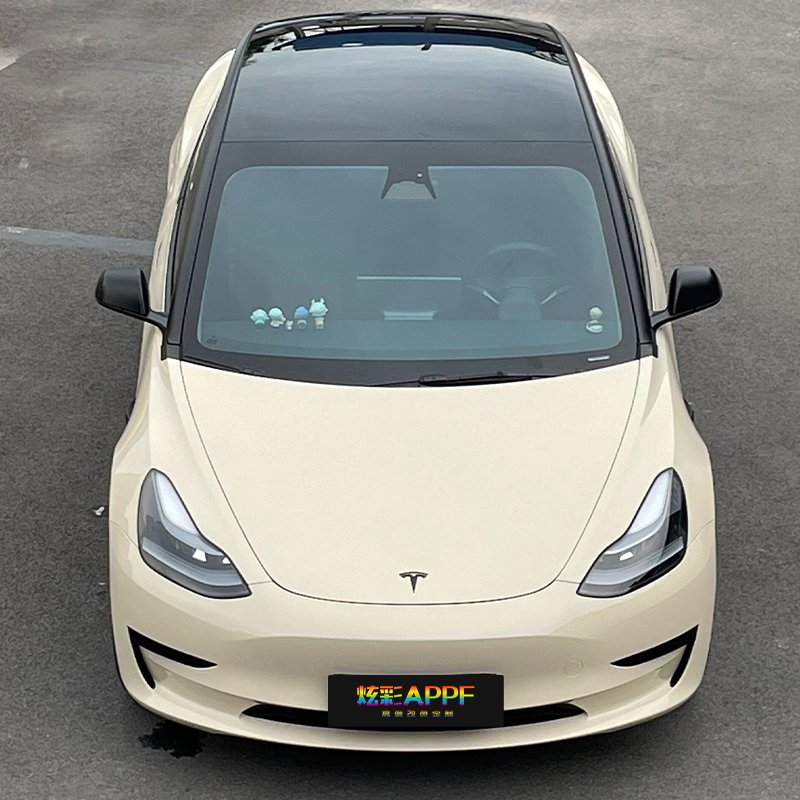 Air Bubble Free Glossy Color Change Film Vinyl Wrap Sticker Colorful Ppf Crystal Khaki Milan For Car Body