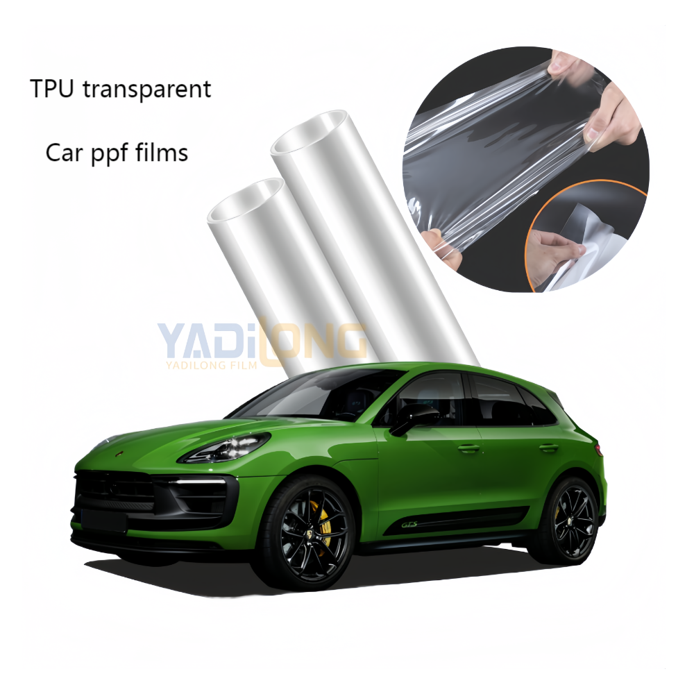 Automotive High Gloss Nano Coated TPU Film Self-Healing Adhesive Wrapping PPF Paint Protection car Body film