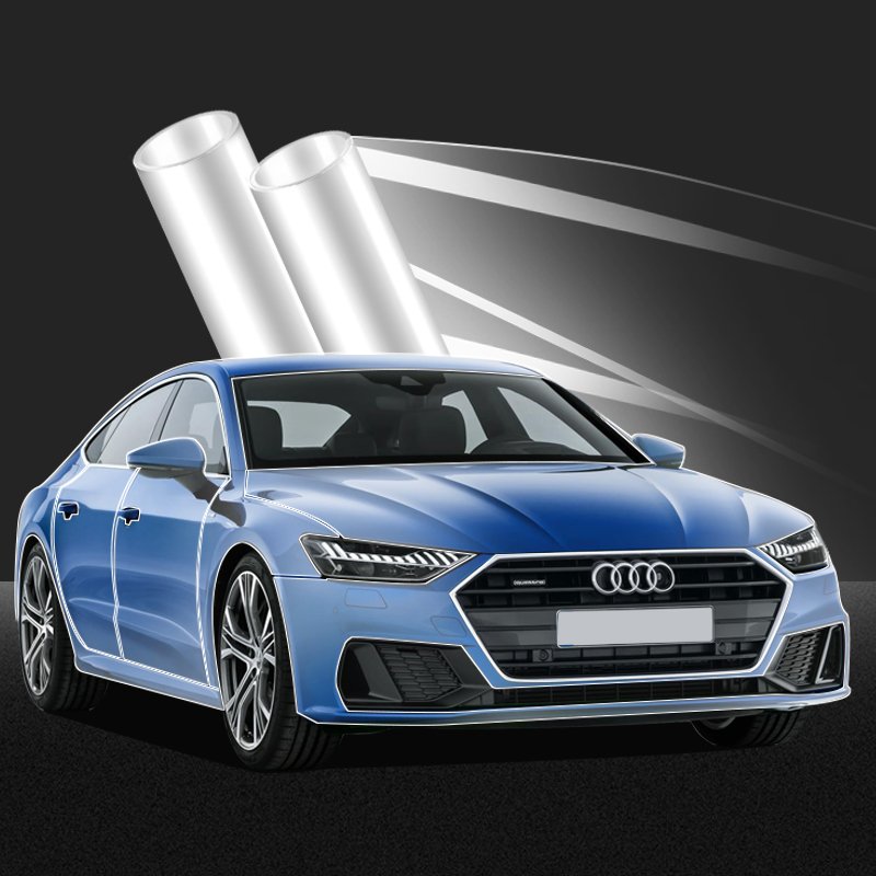 Automotive High Gloss Nano Coated TPU Film Self-Healing Adhesive Wrapping PPF Paint Protection car Body film
