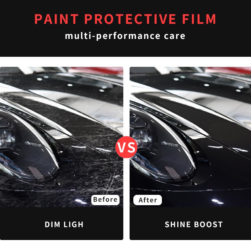 Automotive High Gloss Nano Coated TPU Film Self-Healing Adhesive Wrapping PPF Paint Protection car Body film