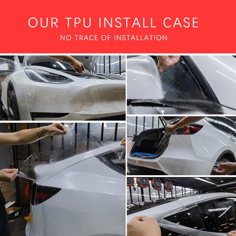 Automotive High Gloss Nano Coated TPU Film Self-Healing Adhesive Wrapping PPF Paint Protection car Body film