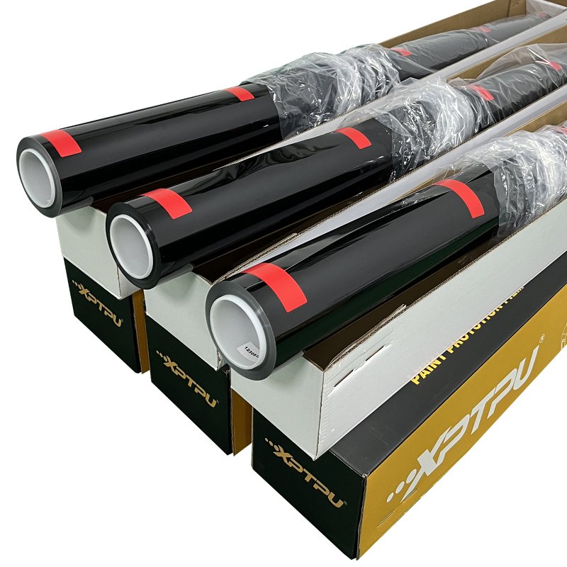 Hot Sell Hydrophobicity Self Healing roll Anti Scratch wrap car film wholesale PPF TPU car protective film Glossy Black TPU PPF