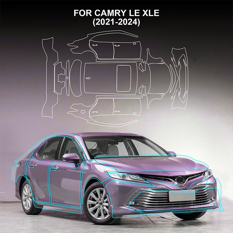 Suitable for Toyota CAMRY LE XLE 2021 2022 2023 2024 full car customized pre-cut anti-scratch self-repairing protective TPU film