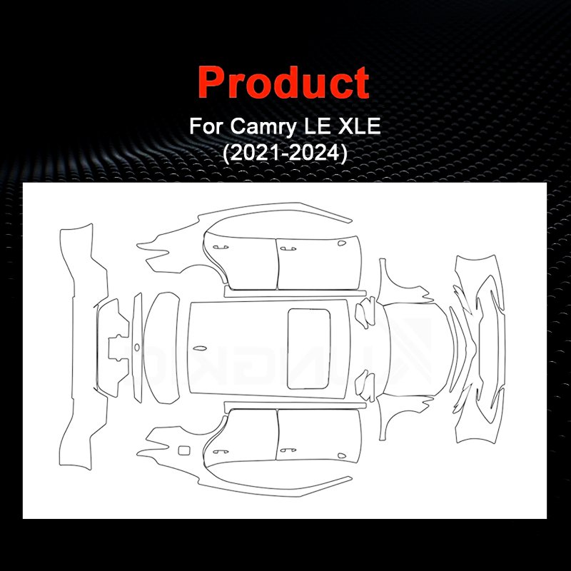 Suitable for Toyota CAMRY LE XLE 2021 2022 2023 2024 full car customized pre-cut anti-scratch self-repairing protective TPU film