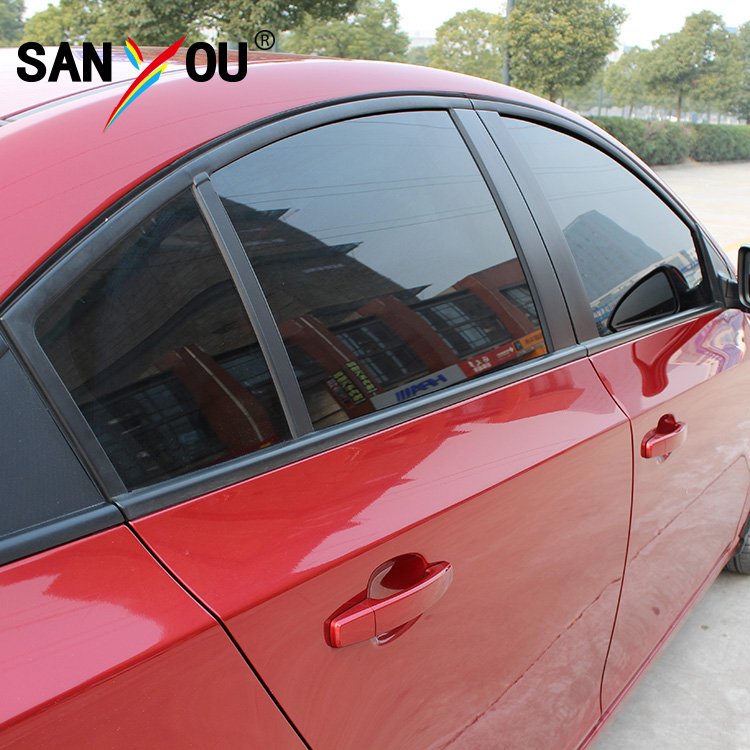 1PLY window tinting dyed film black color for car in storage