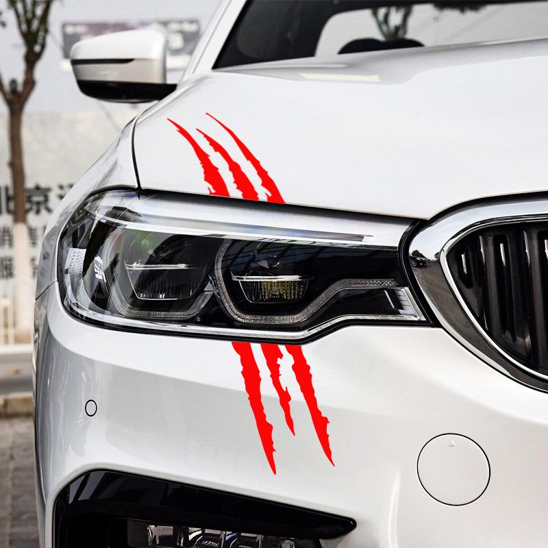 Low MOQ Waterproof Decoration Headlight Decal Claw Scratch Stripe Marks Car Stripe Decals Stickers For All Cars