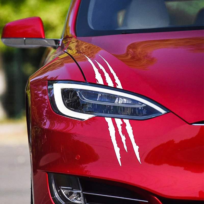 Low MOQ Waterproof Decoration Headlight Decal Claw Scratch Stripe Marks Car Stripe Decals Stickers For All Cars