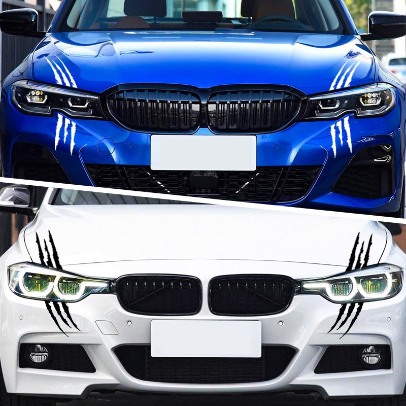 Low MOQ Waterproof Decoration Headlight Decal Claw Scratch Stripe Marks Car Stripe Decals Stickers For All Cars