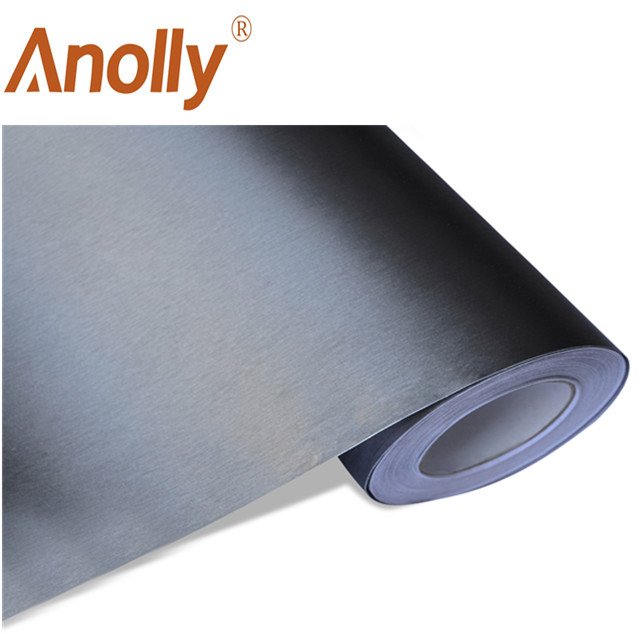 Anolly automobile film metallic brushed car wrap with release channel