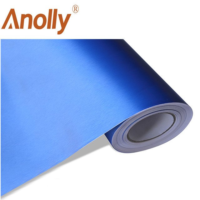 Anolly automobile film metallic brushed car wrap with release channel