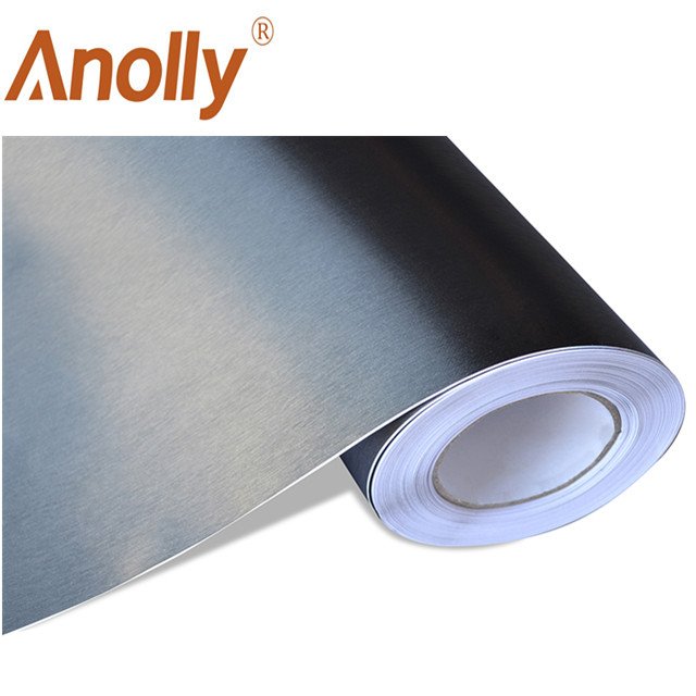 Anolly automobile film metallic brushed car wrap with release channel
