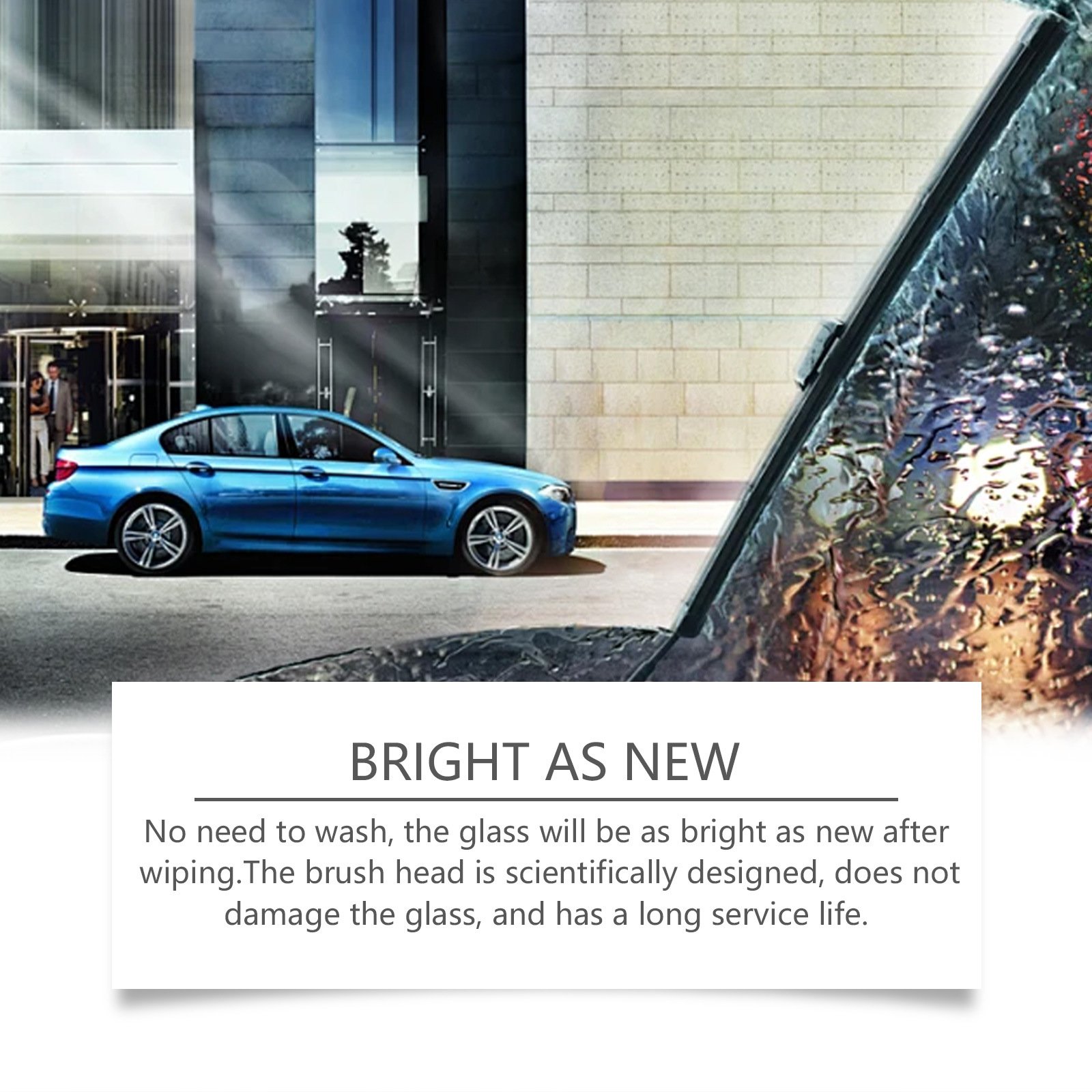 Car glass cleaning brush glass degreasing agent decontamination waterproof cleaning car window rainproof cleaning brush