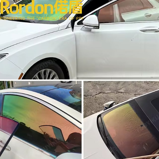 Rodon 2mil Chameleon High Gloss PET PVC Vinyl Film Roll Colorful Change Full Body Tint Wrapping Film Car Wrap Car Film