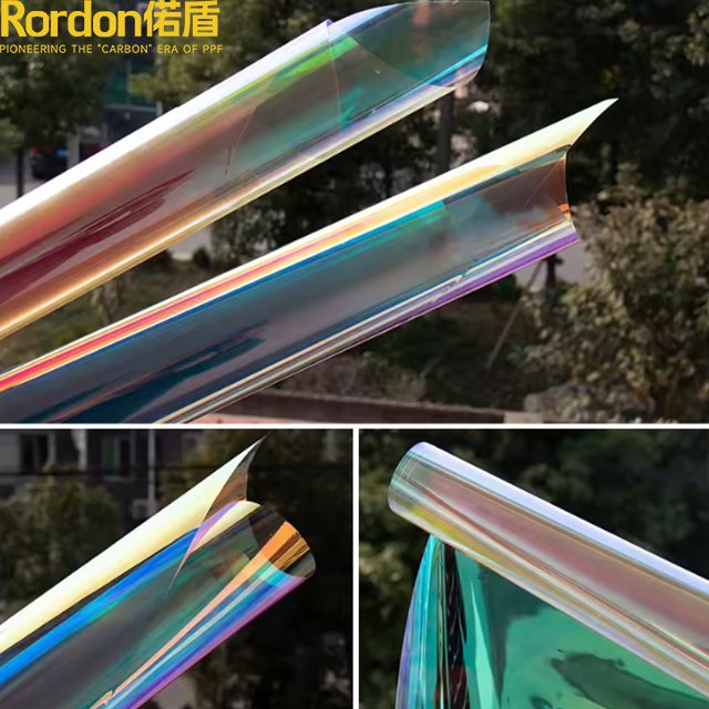 Rodon 2mil Chameleon High Gloss PET PVC Vinyl Film Roll Colorful Change Full Body Tint Wrapping Film Car Wrap Car Film