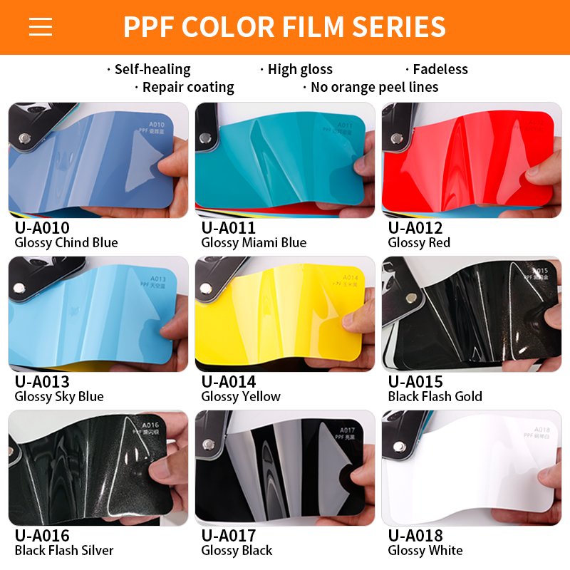 High Quality Satin Black Nardo Grey Color Change Film Vinyl Wrap Rolls For Car TPH TPU Color PPF Film Car Wrapping Vinyl