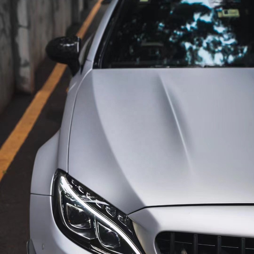 Carbins High Quality Car Films Factory Ultra-Matte Aluminum Silver Wrap Vinyl Roll Matte Car Stickers 1.52*18M