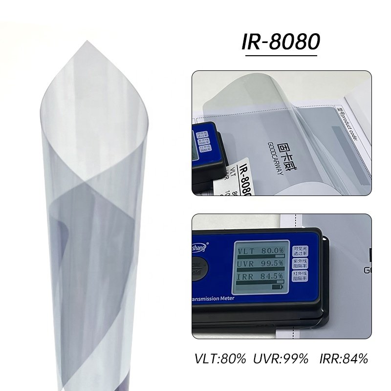 VLT 80% Classic ceramic film Nano Ceramic Window Film For Car Blue Window Tint HD Windshield Sticker Cheap Price high quality