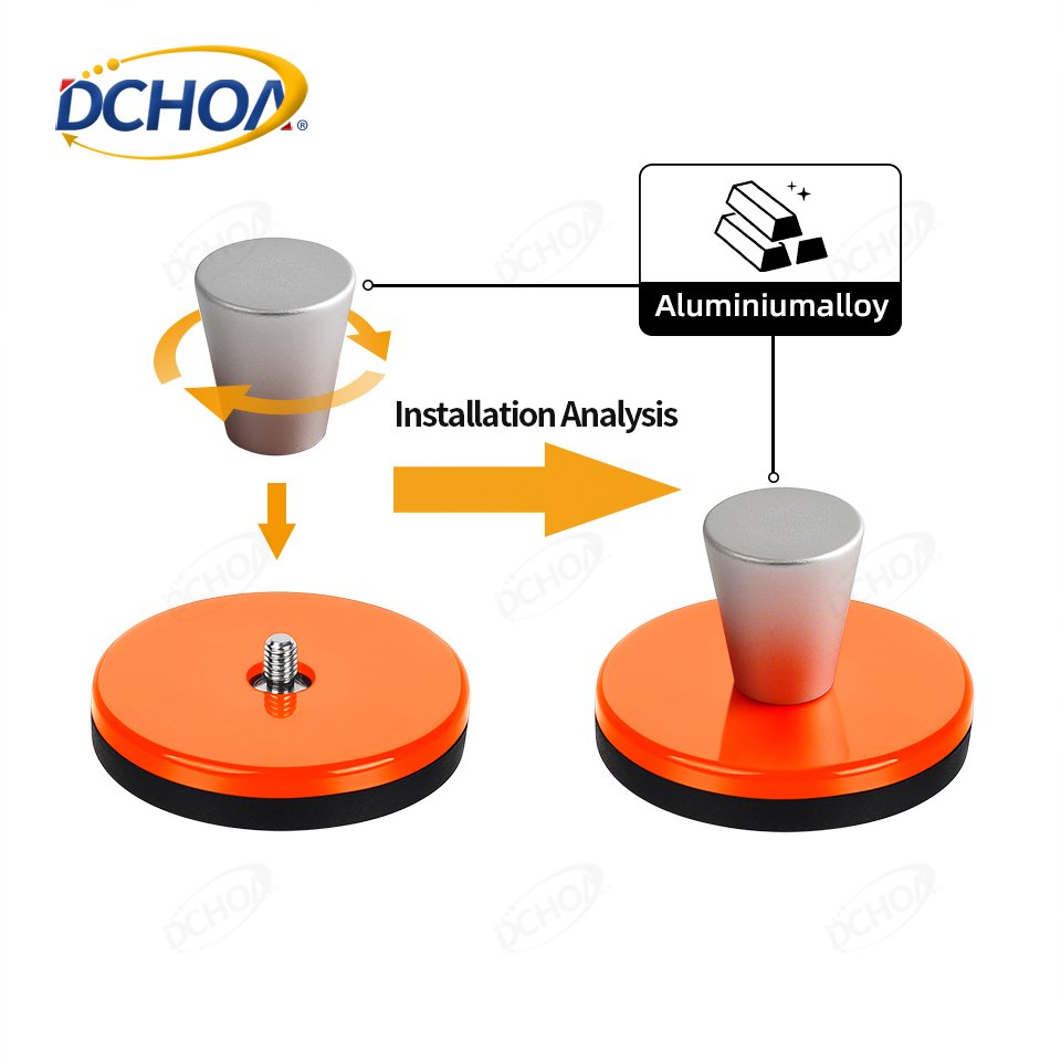 DCHOA Car Vinyl Tool Car Wrap Magnet Holder With Aluminum Handle Film Fixed Locator For PPF installation