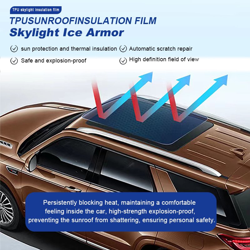 XAP 1.52*15m roof protection film TPH car sunroof roof film super heat-proof and explosion-proof 98% UV blocking film