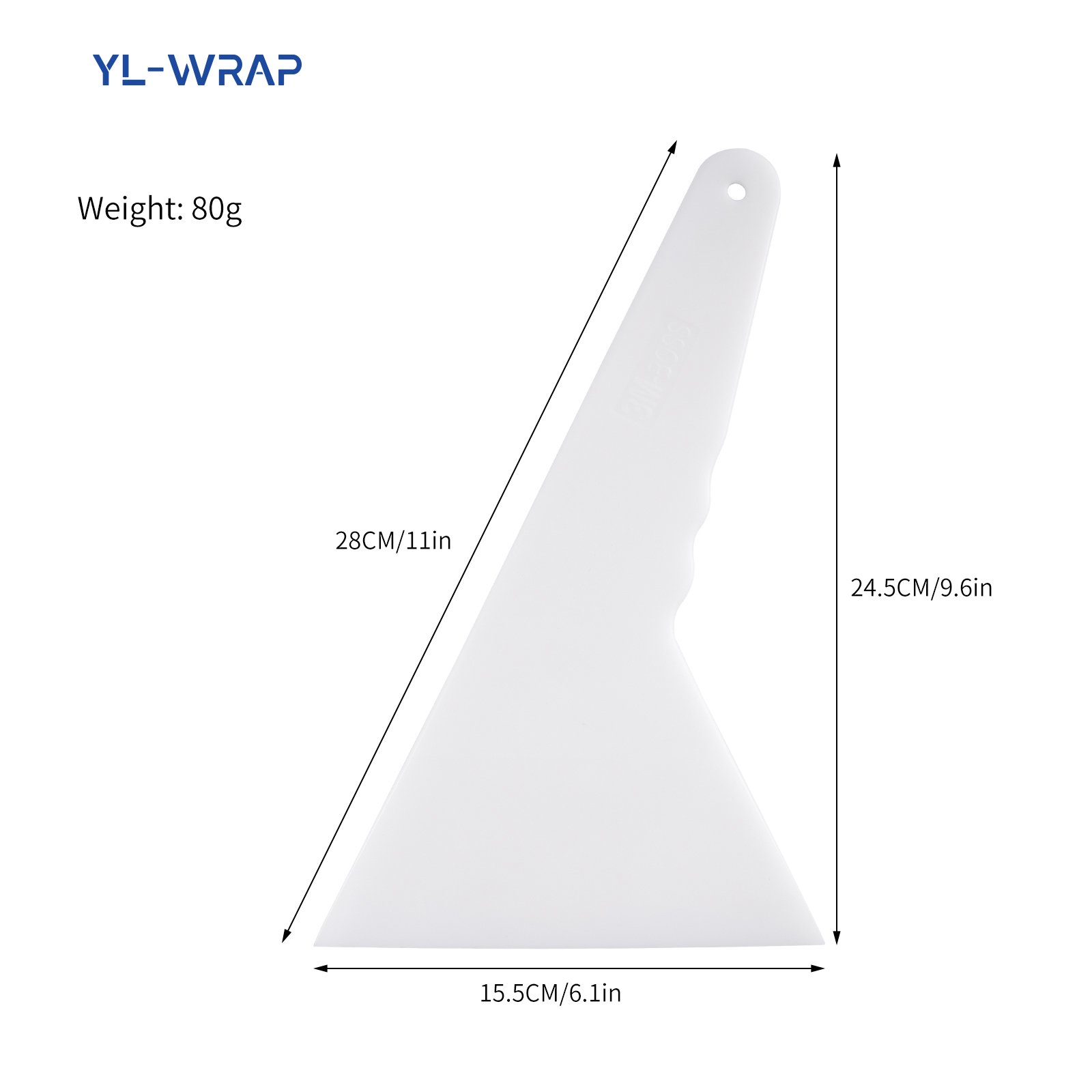 Hot Selling White Triangular Squeegee Car Color Film Tool Set Special Tool For Vinyl Film Car Window Film PPF Wrapping Tools